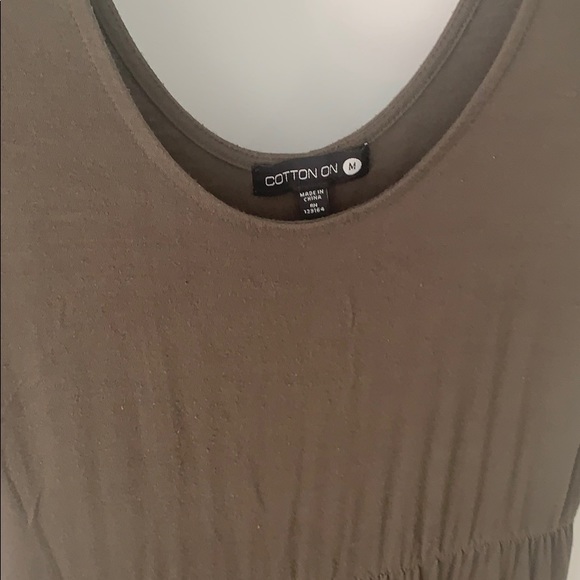 High low dress forest green - Picture 2 of 4